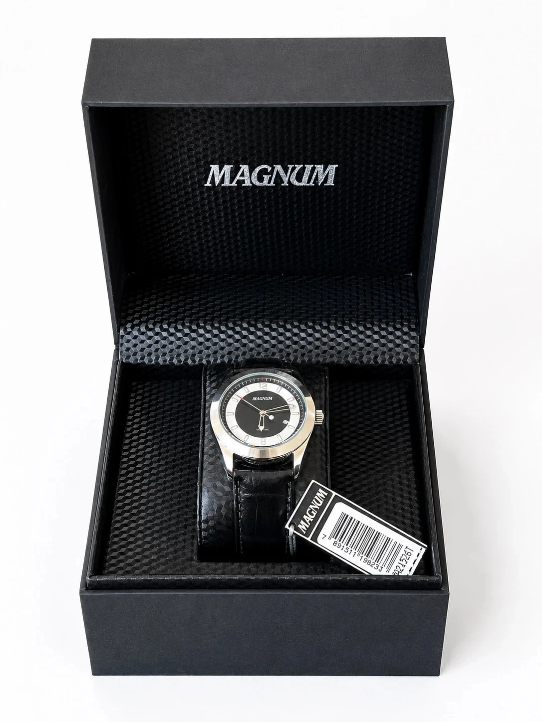 Montre Magnum Quartz Bull Eye 38 mm | Boîtier, garantie en cours de validité et 2 bracelets | Fabriqué au Brésil – photo 9